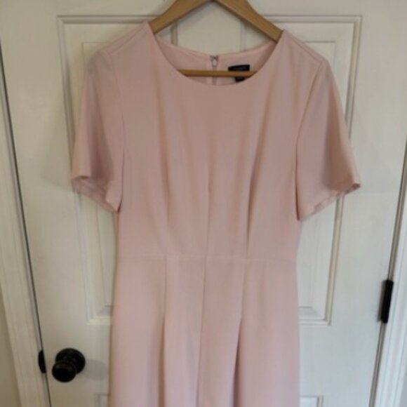 Ann Taylor Dresses & Skirts - Ann Taylor Dress Size 4 Pale Pink Easter Church Wedding Modest Slim Stretch